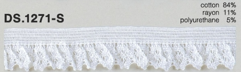 DS1271-S دانتيل كشكشي مرن ملتف، بعرض 17mm[Lace] DAISADA