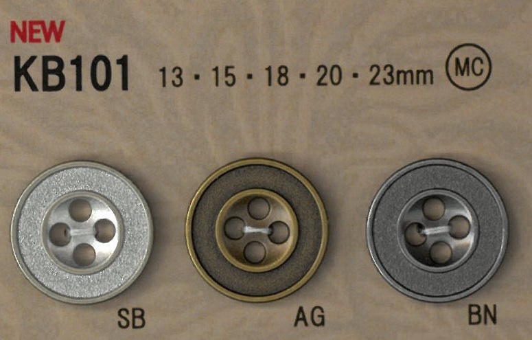 KB101 زر معدني بطراز قديم مع حافة[أزرار] DAIYA BUTTON