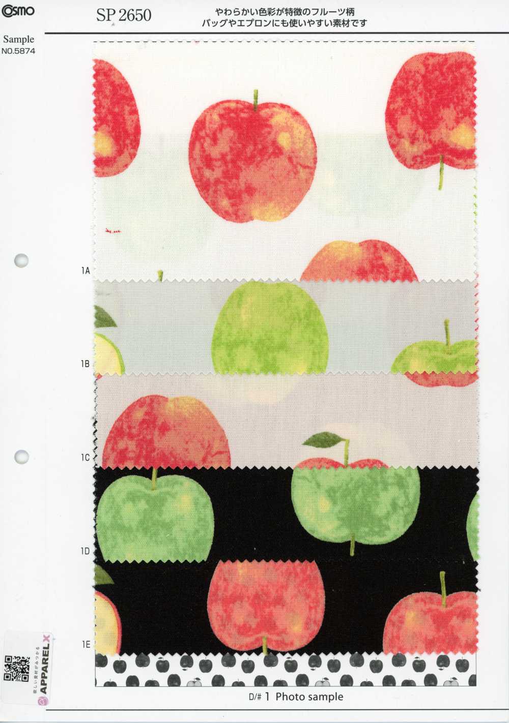 SP2650 فروتس غاردن أوكسفورد (رول)[Textile / Fabric] COSMO TEXTILE