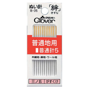 18015 إبرة خياطة Kizuna للأقمشة المتوسطة، Standard Needle 5، R5[Craft Supplies] Clover