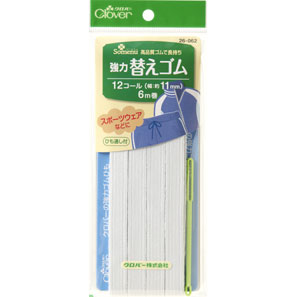 26062 مطاط بديل شديد التحمل <12-Cord>[Craft Supplies] Clover