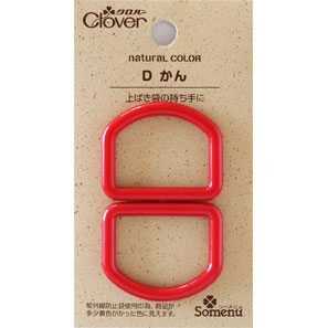 26259 حلقة D باللون الطبيعي <أحمر>[Craft Supplies] Clover
