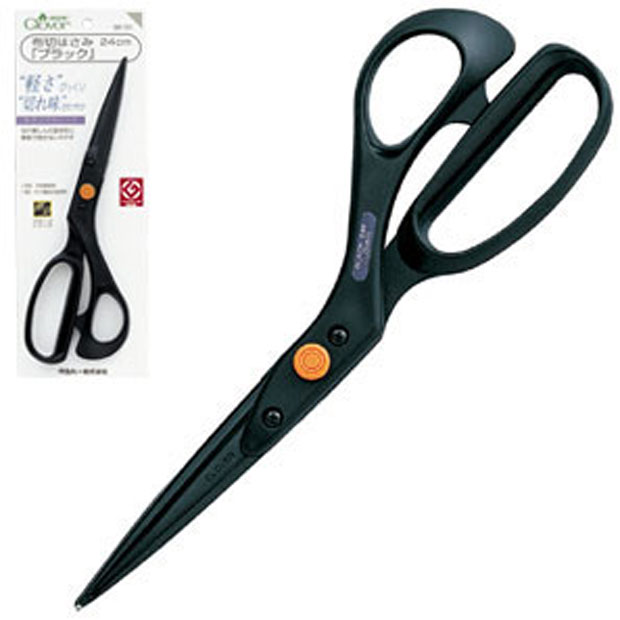 36191 مقص قماش "Black" 24 Cm[Craft Supplies] Clover
