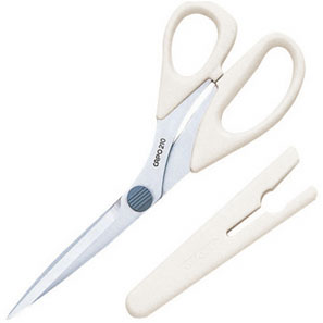 36654 مقص من الستانلس ستيل "Capo" 210 (21 cm) أبيض[مستلزمات الحرف اليدوية] كلوفر