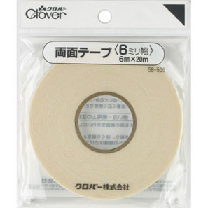 58506 شريط لاصق مزدوج الوجهين 6 Mm (رول 20 M)[مستلزمات الحرف اليدوية] كلوفر
