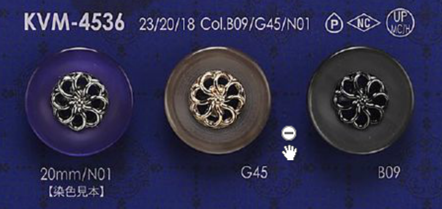 KVM4536 زر (Sweet Dolly Couture)[أزرار] IRIS