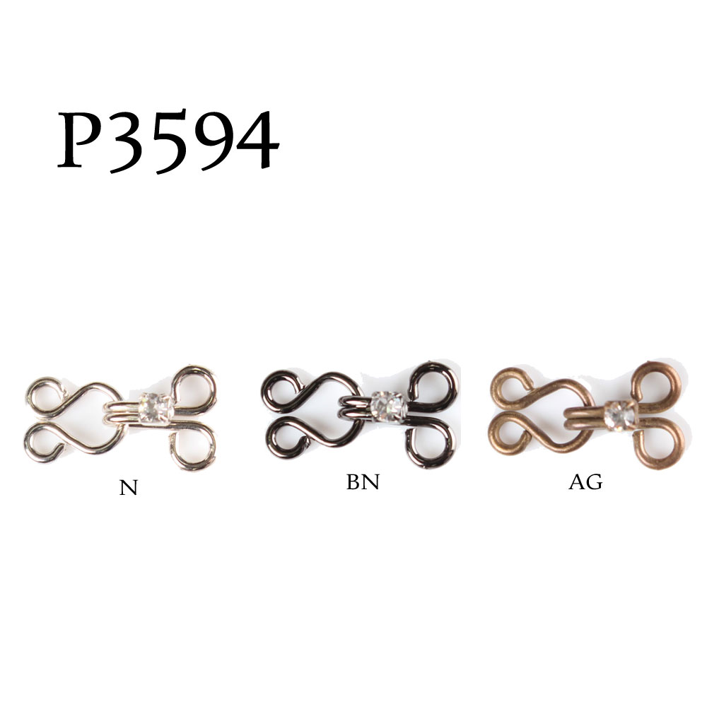 P3594 GAFFORELLI خطاف نابضي مزين بأحجار الراين[Hook] GAFFORELLI