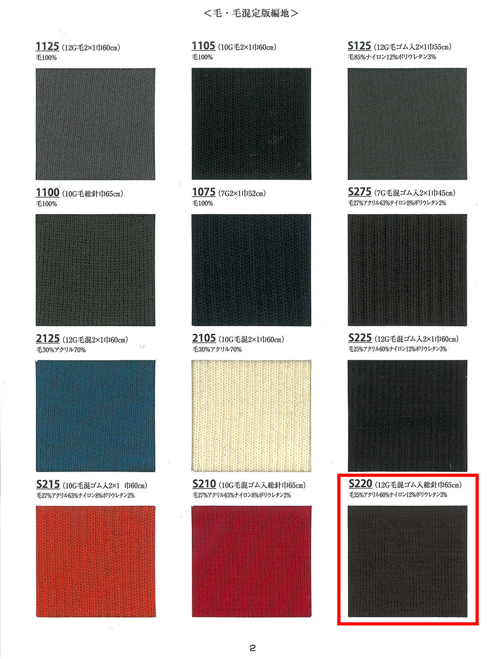 S220 ريب 12G مزيج صوف مغزول Full Cardigan[تريكو مضلع] TAKENAKA CORPORATION