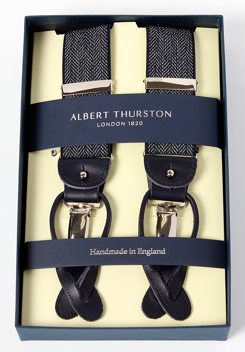 AT-3050 ALBERT THURSTON عظم السمكة أزرق بحري مرن 35mm[مستلزمات رسمية] ALBERT THURSTON