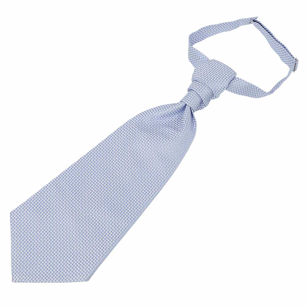 YT-27 ربطة آسكوت جاكار (Euro Tie) بنقشة مربعات أزرق ساكس صنعت في اليابان[مستلزمات رسمية] Yamamoto(EXCY)