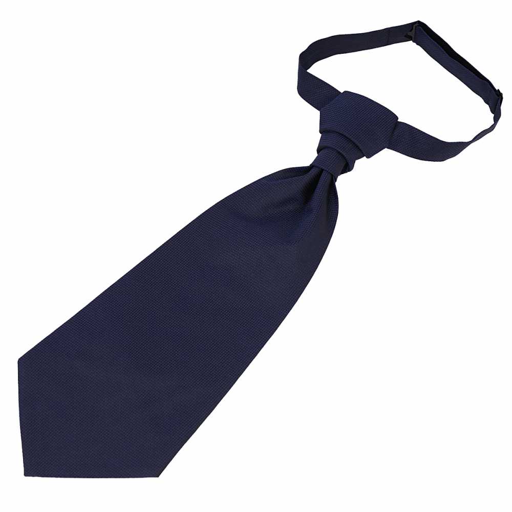YT-304 ربطة عنق أسكوت من الحرير الياباني (Euro Tie)، بنقشة كومون، أزرق كحلي[مستلزمات رسمية] Yamamoto(EXCY)