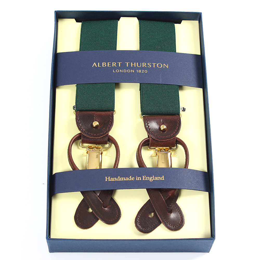 AT-GREEN-XL حمالات Albert Thurston الخضراء المرنة مقاس XL[مستلزمات رسمية] ALBERT THURSTON