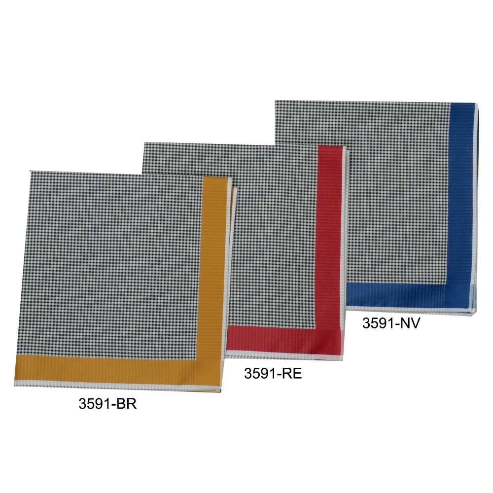 3591 GRAZIINA منديل بنقشة مربعات Gingham[مستلزمات رسمية] GRAZIINA