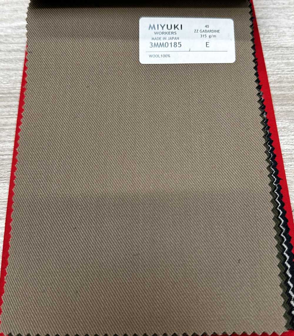 3MM0185 VARAIETES ZZ غاباردين بني فاتح[قماش] Miyuki Woolen Mills