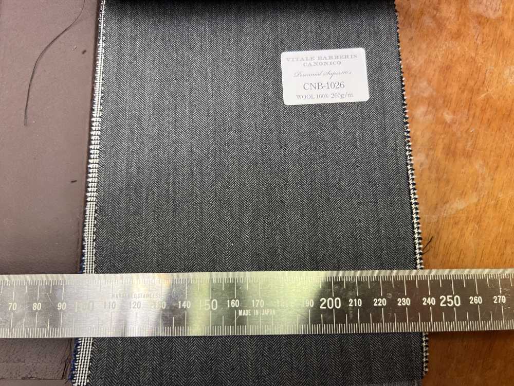 CNB1026 CANONICO ستاندرد سوبر 110's PERENNIAL شريط ظل رمادي[قماش] CANONICO