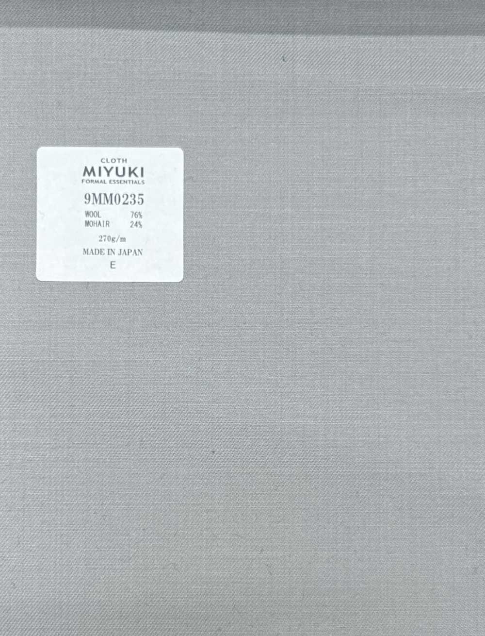 9MM0235 MIYUKI FORMAL رمادي فاتح سادة[قماش] Miyuki Woolen Mills
