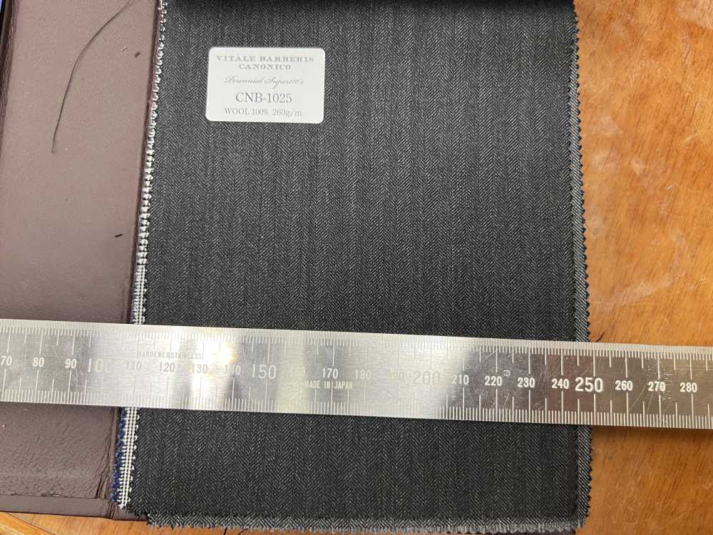 CNB1025 CANONICO Standard Super110's PERENNIAL رمادي داكن بخطوط ظلية[قماش] CANONICO