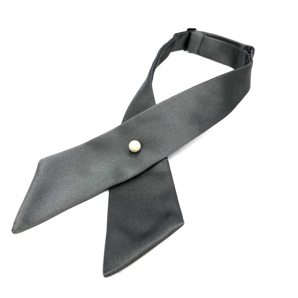 CT-508 ربطة متقاطعة، واجهة من الحرير، رمادي[مستلزمات رسمية] Yamamoto(EXCY)