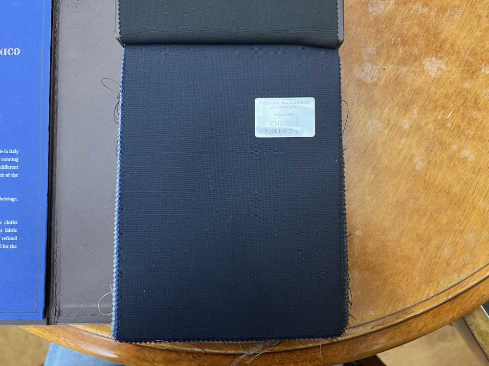 CNB3002 CANONICO قياسي Super120's كحلي داكن سادة[قماش] CANONICO