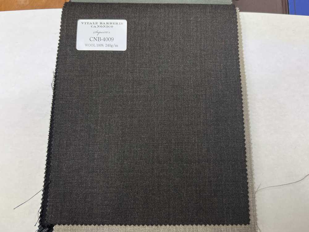 CNB4009 CANONICO ستاندرد سوبر 110's بني داكن سادة[قماش] CANONICO
