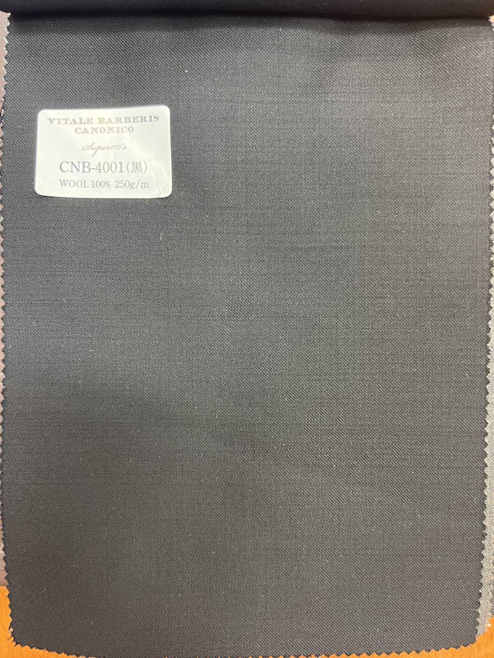 CNB4001(黒) CANONICO ستاندرد سوبر 110's أسود سادة[قماش] CANONICO