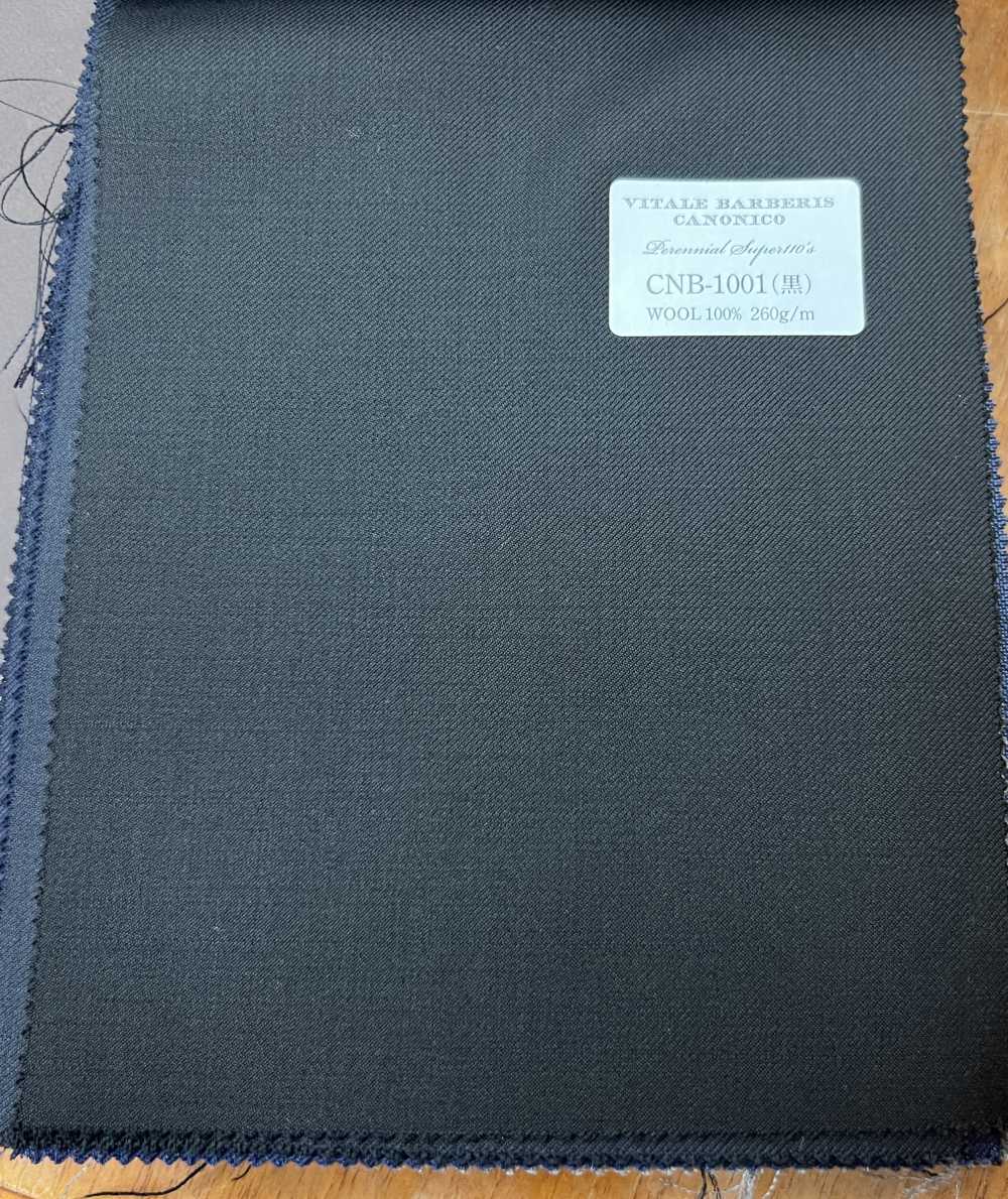 CNB1001(黒) CANONICO ستاندارد Super110's PERENNIAL أسود سادة[قماش] CANONICO
