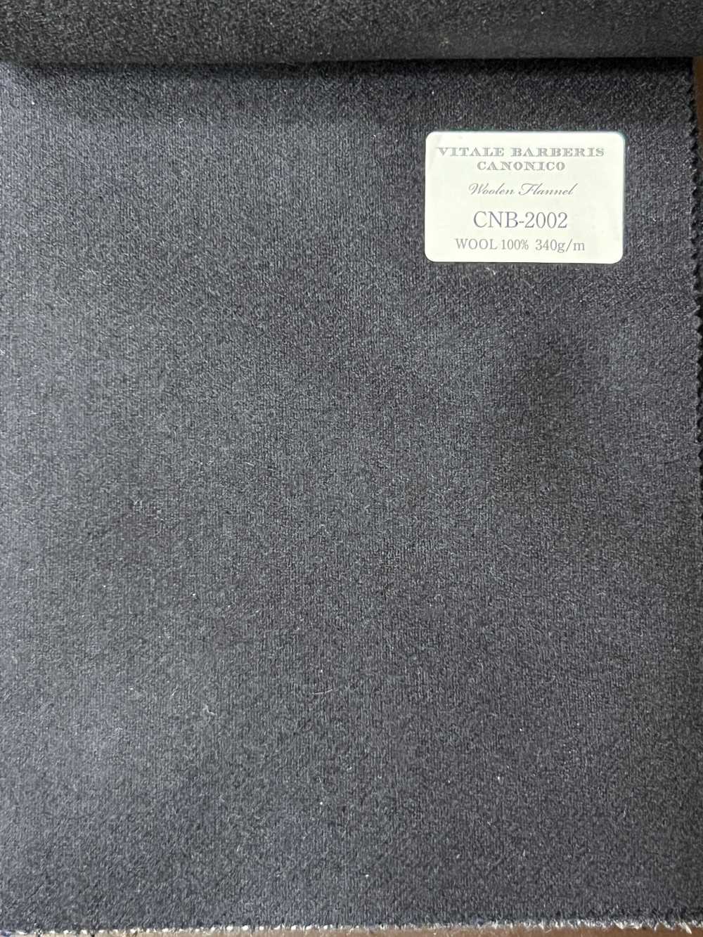 CNB2002 CANONICO فلانيل صوفي من الألياف الأساسية كحلي داكن سادة[قماش] CANONICO