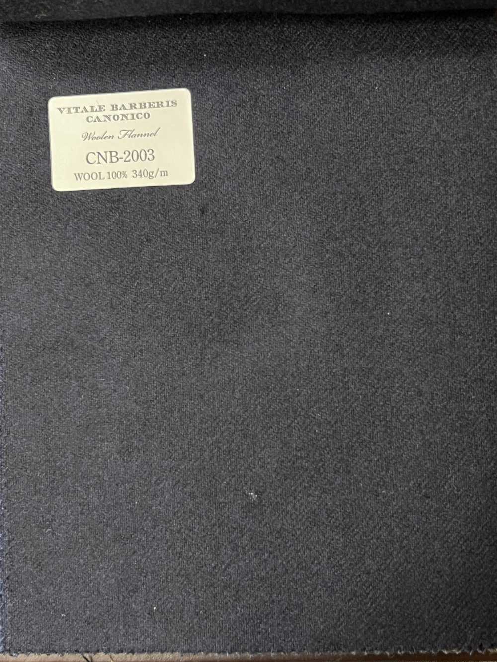 CNB2003 CANONICO فلانيل صوفي قياسي كحلي داكن سادة[قماش] CANONICO