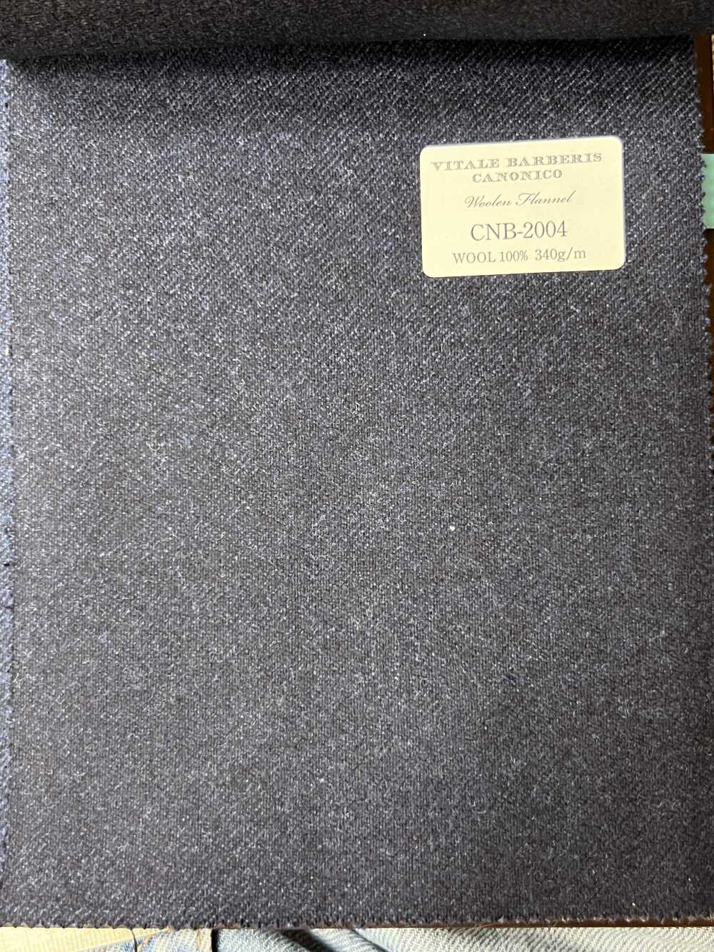 CNB2004 CANONICO فلانيل صوف كلاسيكي سادة كحلي[قماش] CANONICO