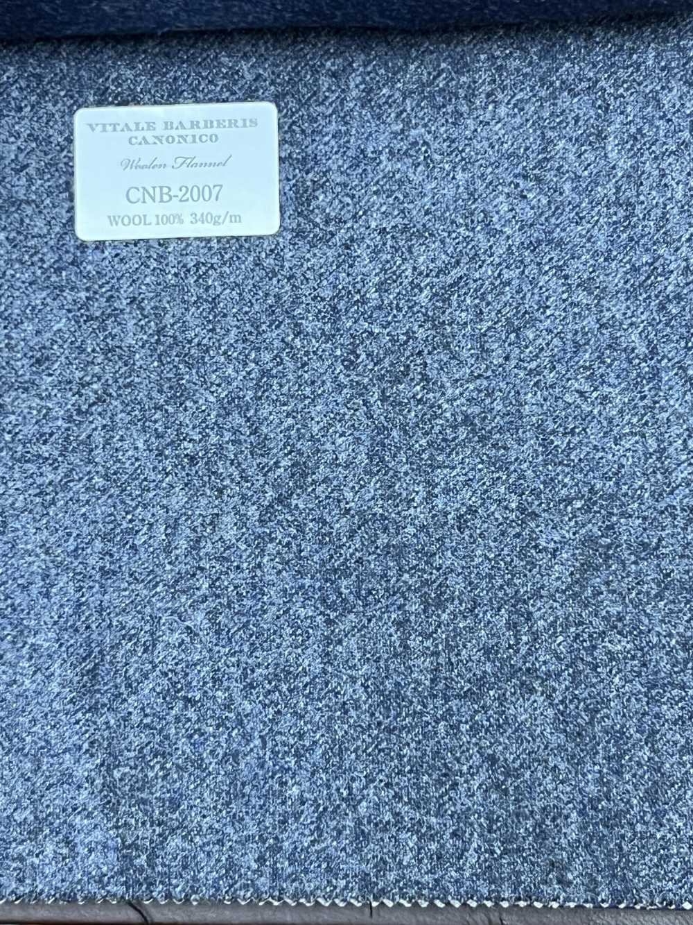 CNB2007 CANONICO فلانيل صوفي قياسي سادة أزرق رمادي[قماش] CANONICO