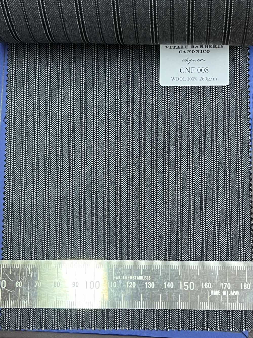 CNF008 CANONICO Standard Super110's قماش سراويل كوردروي رمادي CANONICO