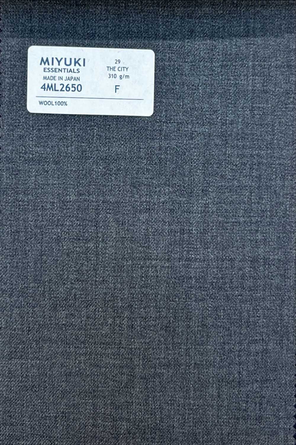 4ML2650 26AW THE CITY تويل رمادي متوسط[قماش] Miyuki Woolen Mills