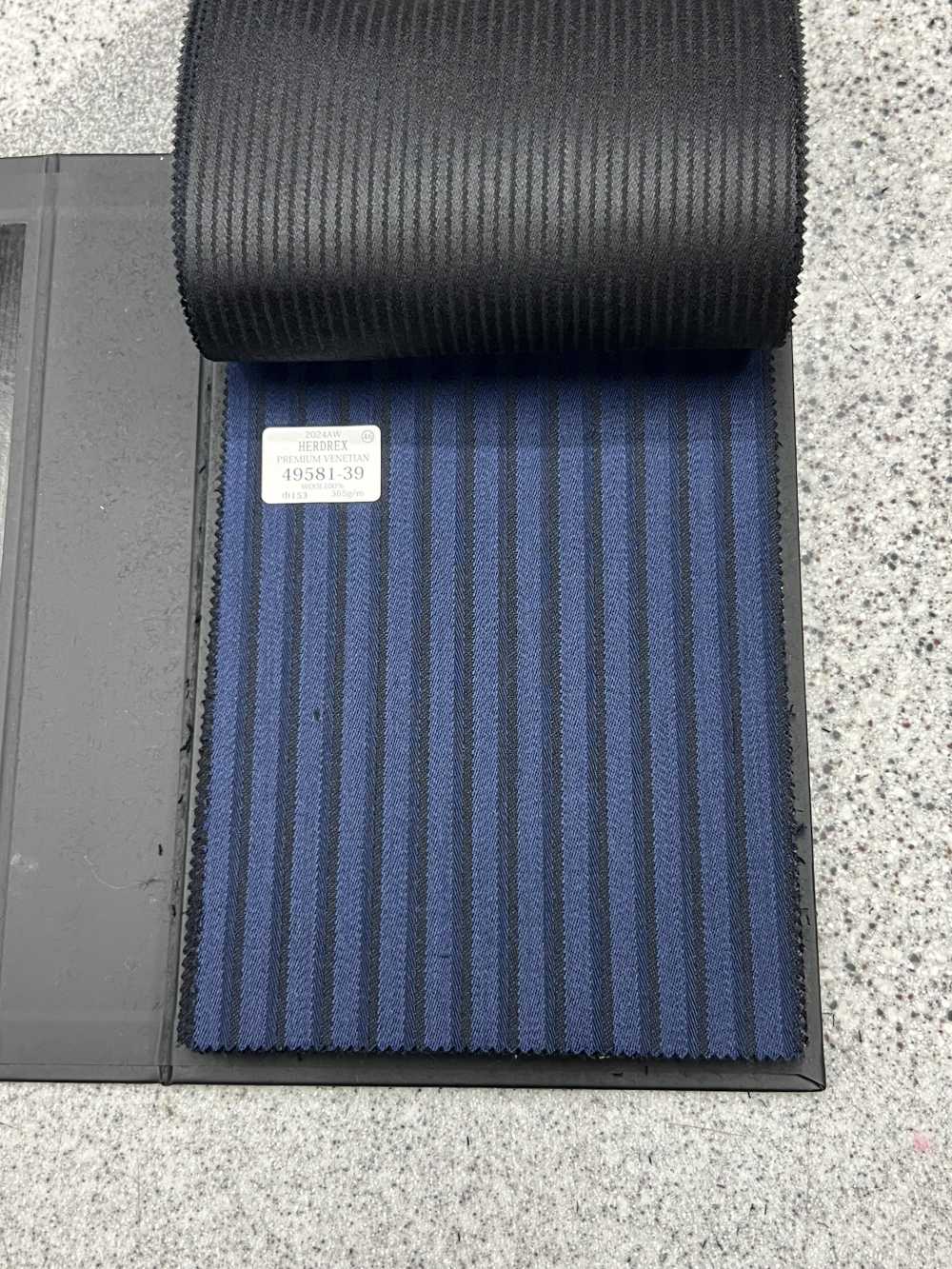 49581 فينيسي فاخر بنسج ساتان لامع كحلي[قماش] Kunishima Co., Ltd.