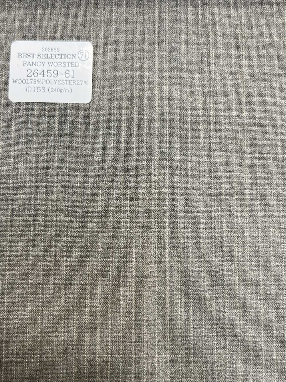 26459-61 26SS أفضل تشكيلة [FANCY WORSTED] وورستد فاخر[قماش] Kunishima Co., Ltd.