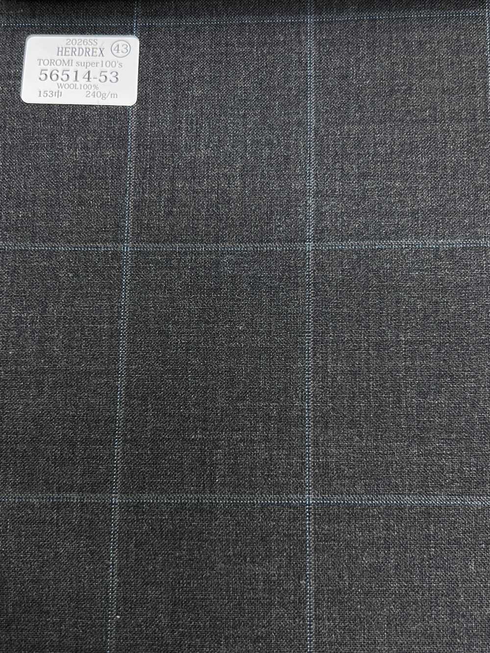 56514-53 26SS HERDREX 【TOROMI Super100’s】 Toromi Super 100[قماش] Kunishima Co., Ltd.