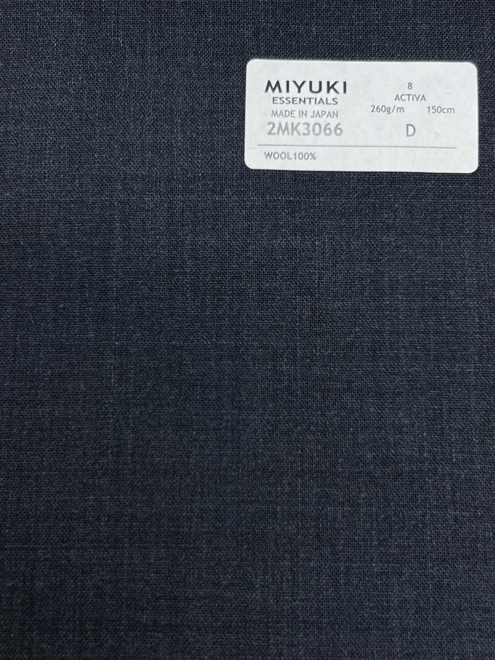 2MK3066 26SS MIYUKI قماش MIYUKI ESSENTIALS ACTIVA كحلي سادة Miyuki Woolen Mills