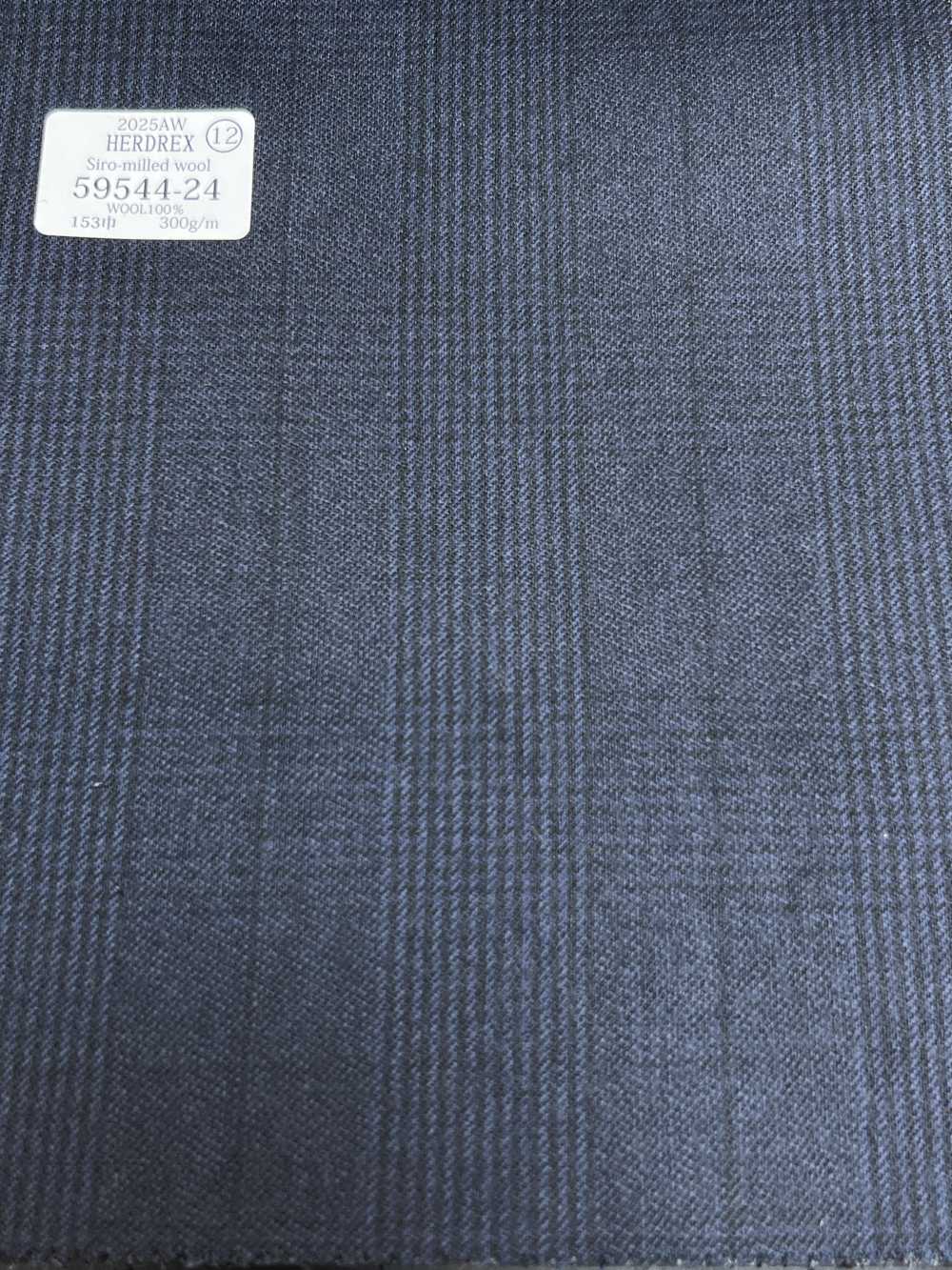 59544-24 26AW HERDREX [صوف Siro-milled] كحلي بنقشة Glen Check[قماش] Kunishima Co., Ltd.