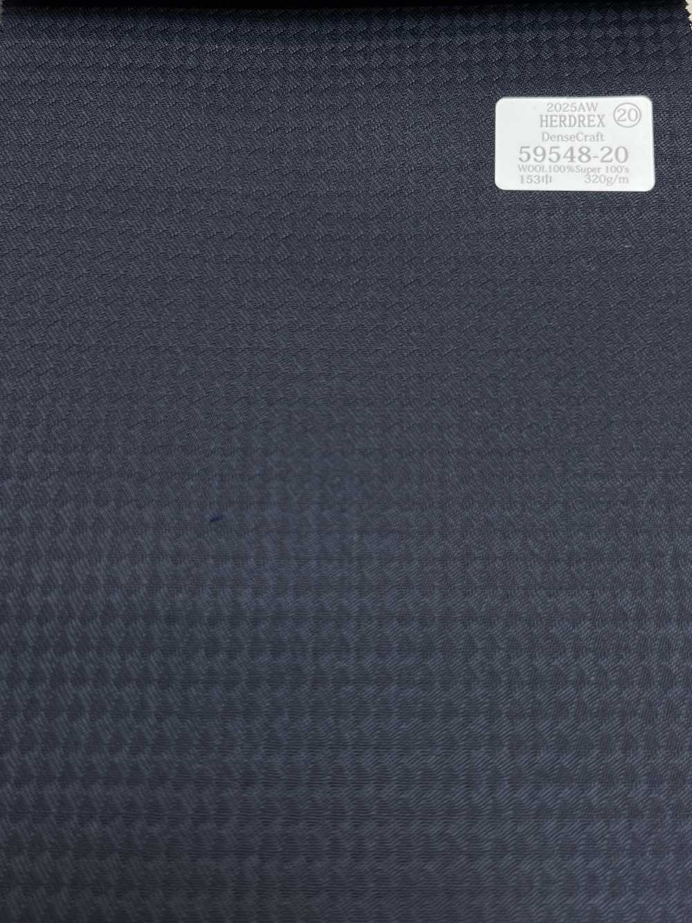 59548-20 26AW HERDREX [Dense Craft] نقشة منسوجة كاروهات أزرق كحلي[قماش] Kunishima Co., Ltd.