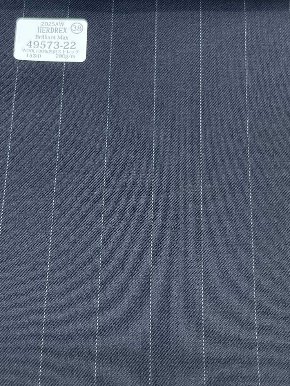 49573-22 26AW HERDREX [Brilliant Max] كحلي بخطوط عريضة التباعد[قماش] Kunishima Co., Ltd.