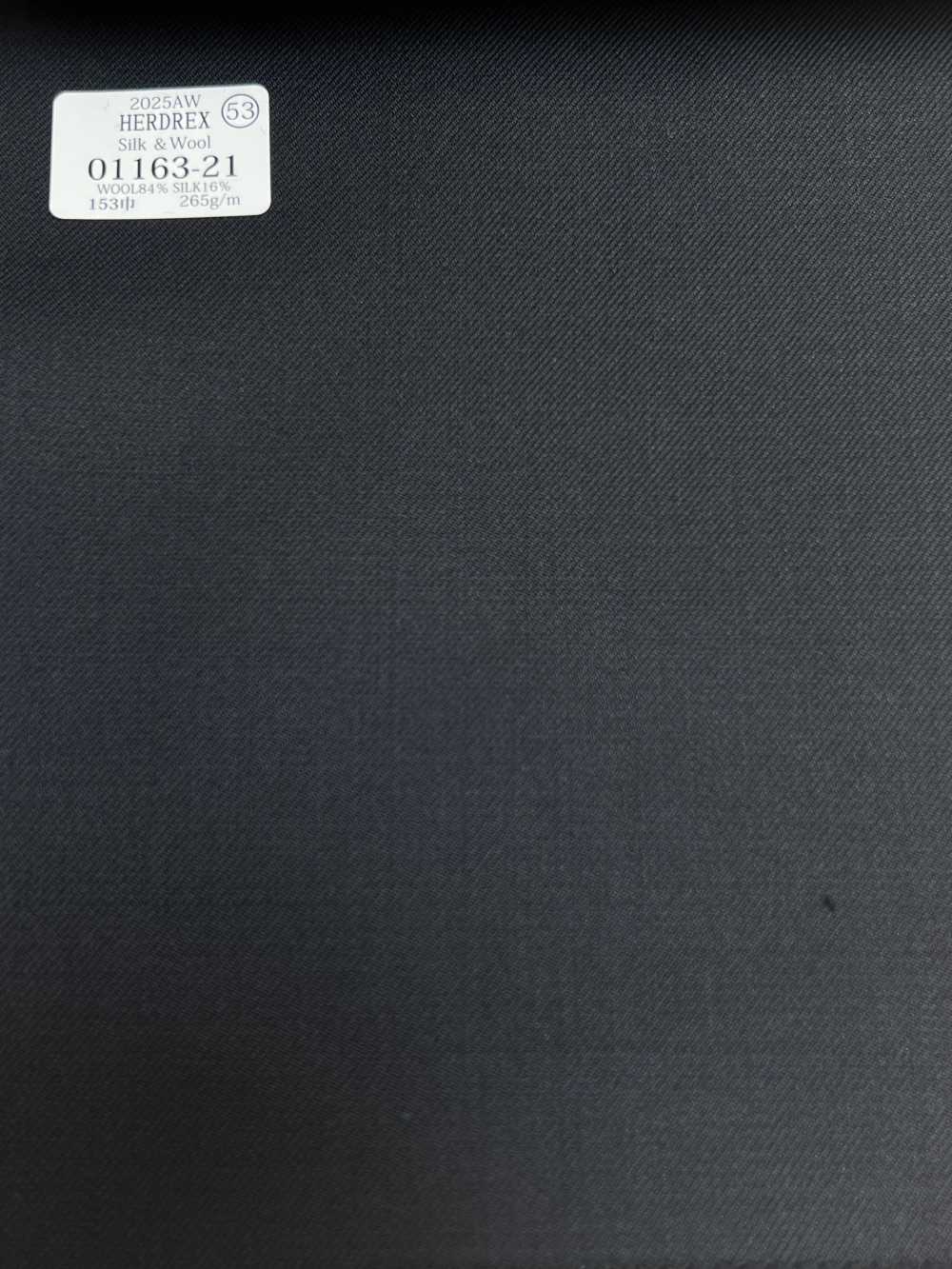 01163-21 26AW HERDREX [حرير وصوف] كحلي داكن سادة[قماش] Kunishima Co., Ltd.