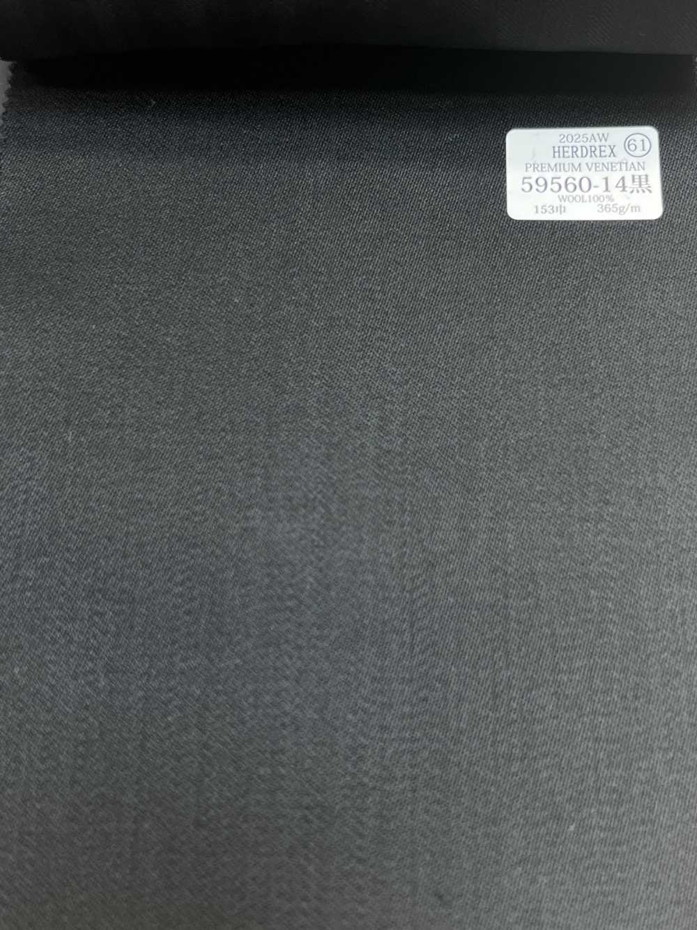 59560-14 26AW HERDREX [PREMIUM VENETIAN] فينيسيان فاخر أسود سادة[قماش] Kunishima Co., Ltd.