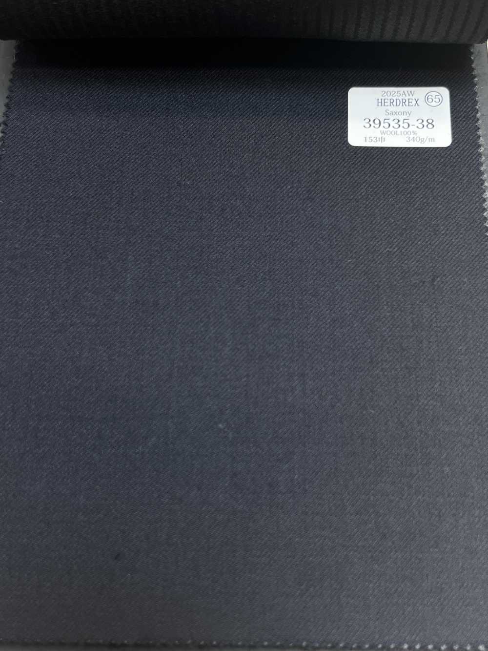 39535-38 26AW HERDREX [SAXONY] كحلي داكن سادة[قماش] Kunishima Co., Ltd.