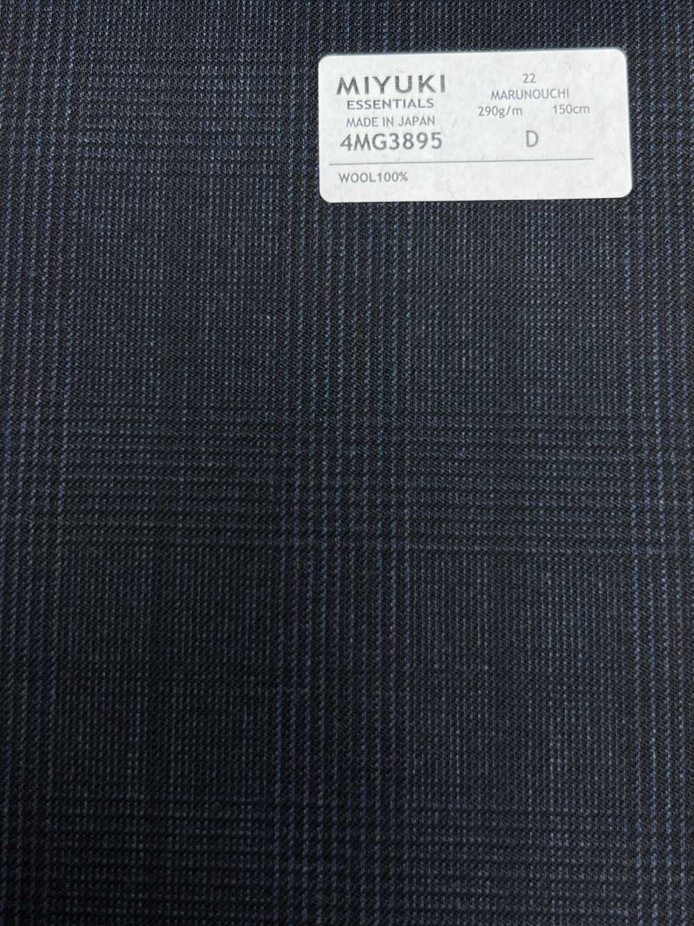 4MG3895 25AW مارونوتشي غلين تشيك كحلي[قماش] Miyuki Woolen Mills