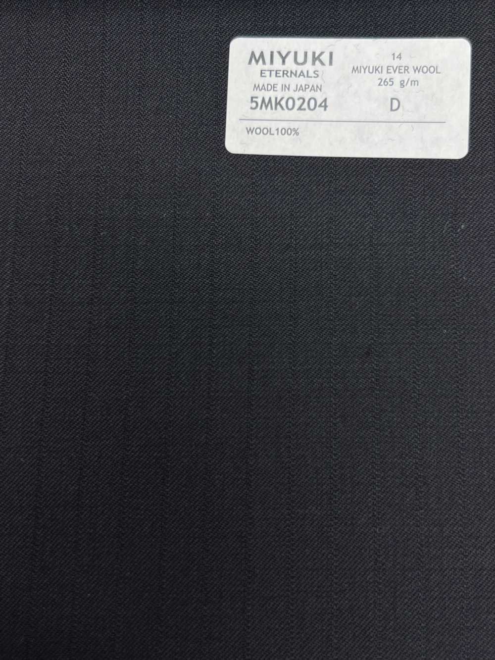 5MK0204 MIYUKI EVER WOOL خط مخطط ظل أزرق كحلي داكن[قماش] Miyuki Woolen Mills