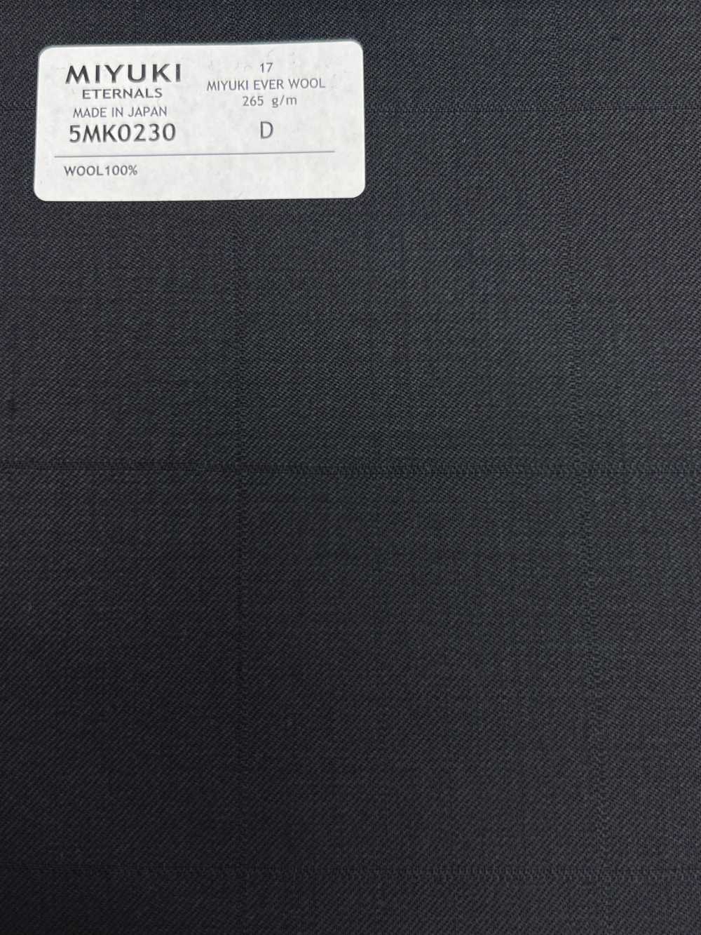 5MK0230 MIYUKI EVER WOOL مربعات نافذة ظلية أزرق كحلي داكن[قماش] Miyuki Woolen Mills