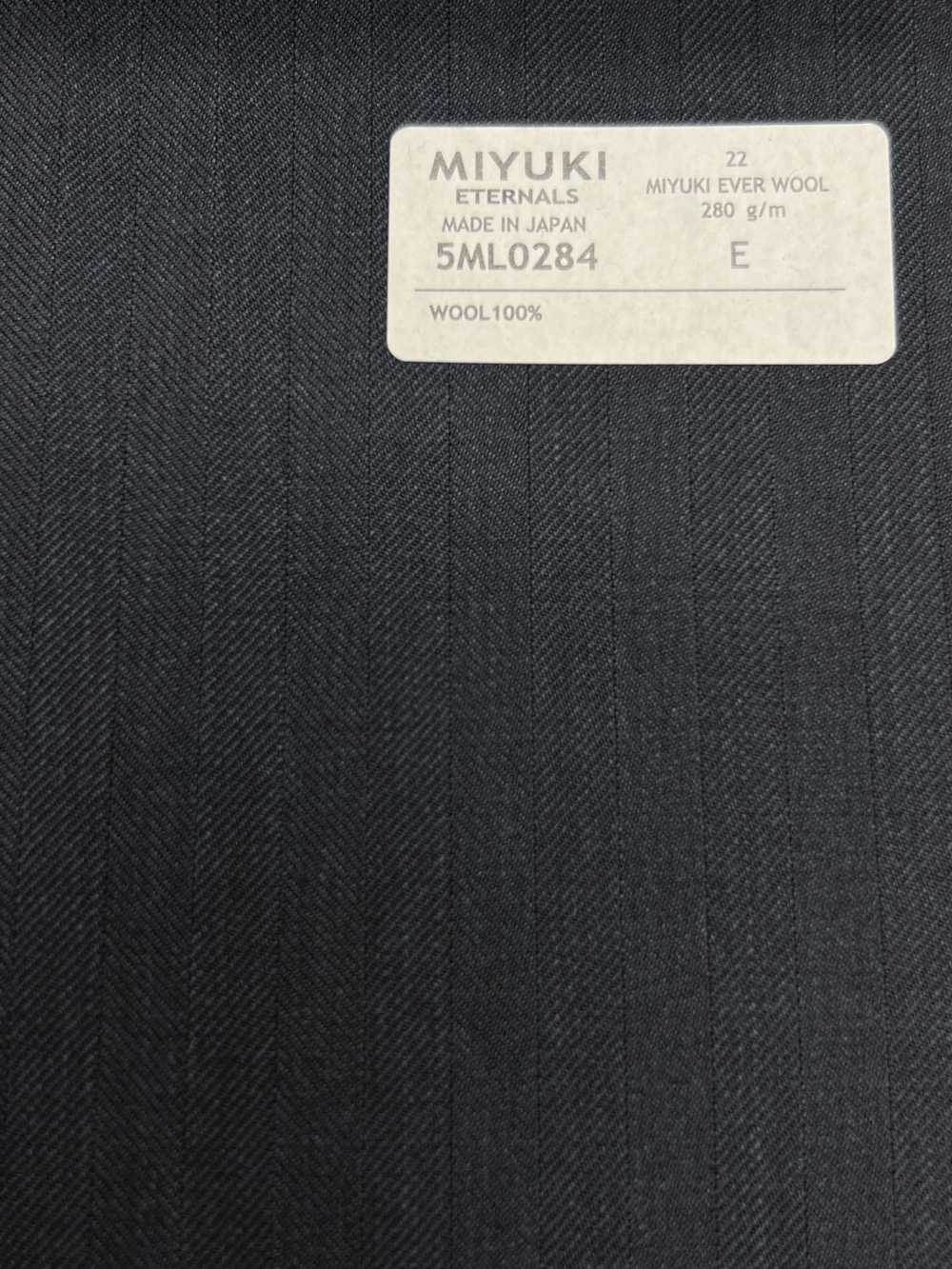 5ML0284 MIYUKI EVER WOOL نمط متعرج أزرق[قماش] Miyuki Woolen Mills