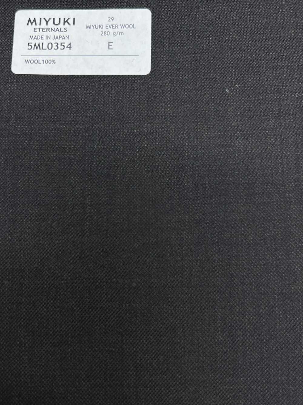 5ML0354 MIYUKI EVER WOOL بني سادة[قماش] Miyuki Woolen Mills