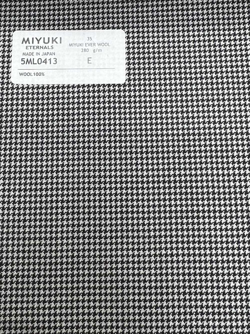 5ML0413 MIYUKI EVER WOOL هوندستوث رمادي[قماش] Miyuki Woolen Mills