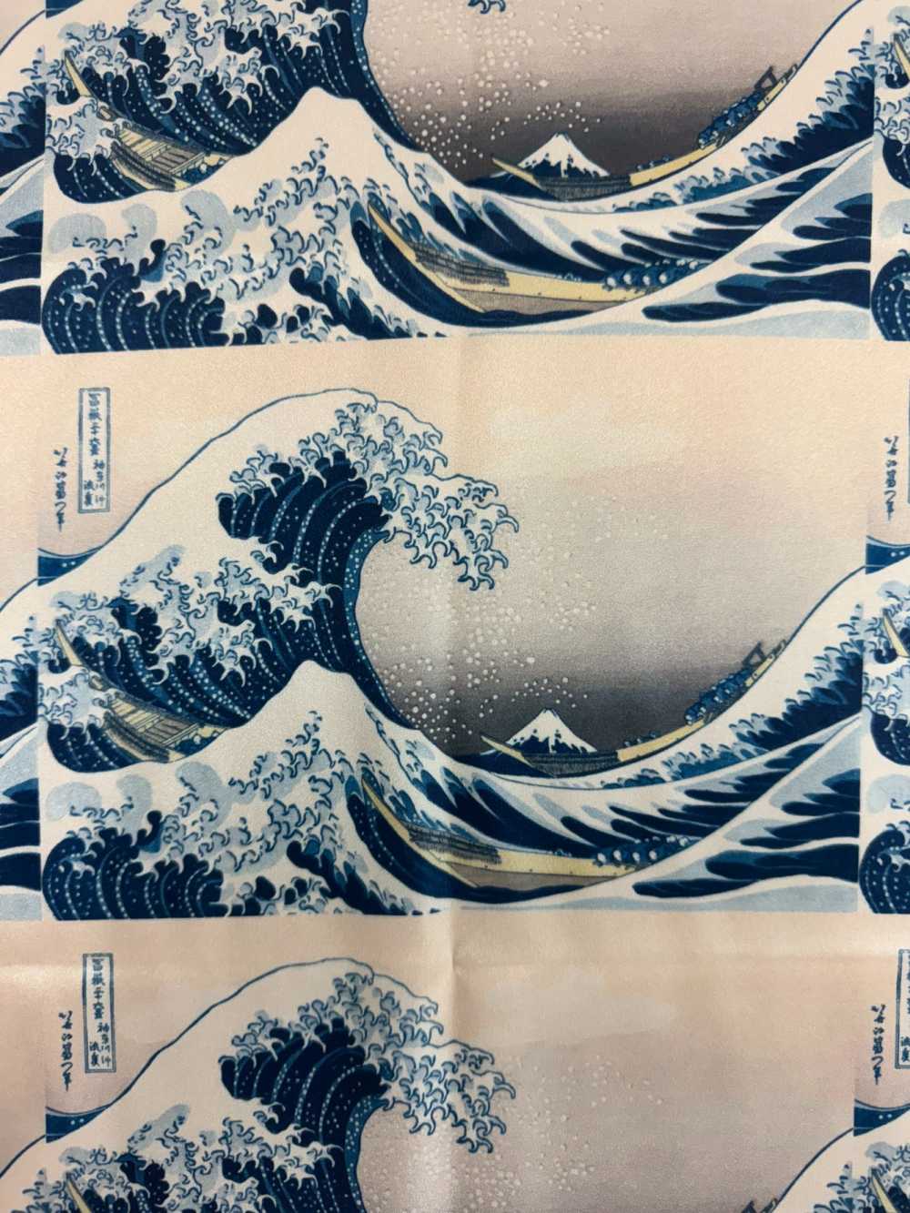 TPS3001 بطانة مطبوعة Katsushika Hokusai بنمط متكرر