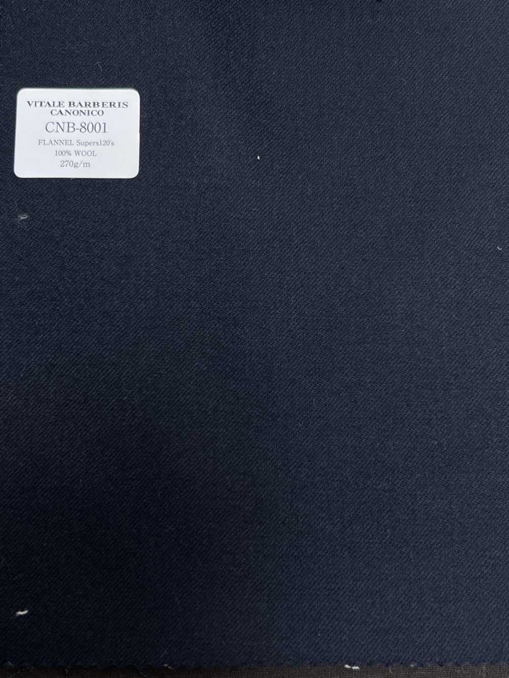 CNB8001 CANONICO Standard FLANNEL Super120's كحلي داكن سادة[قماش] CANONICO